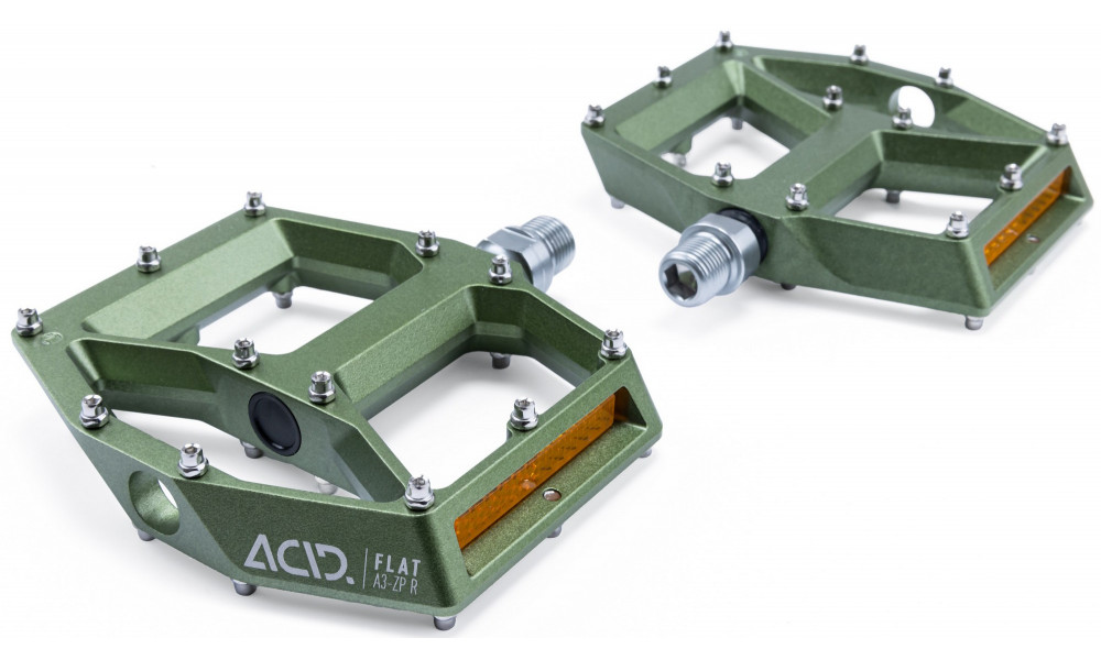 Pedāļi ACID Flat A3-ZP R Alu olive - 3