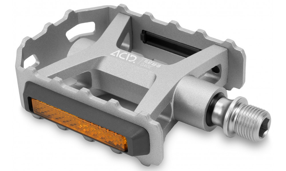 Pedāļi ACID Flat A8-IB Classic Alu silver - 4