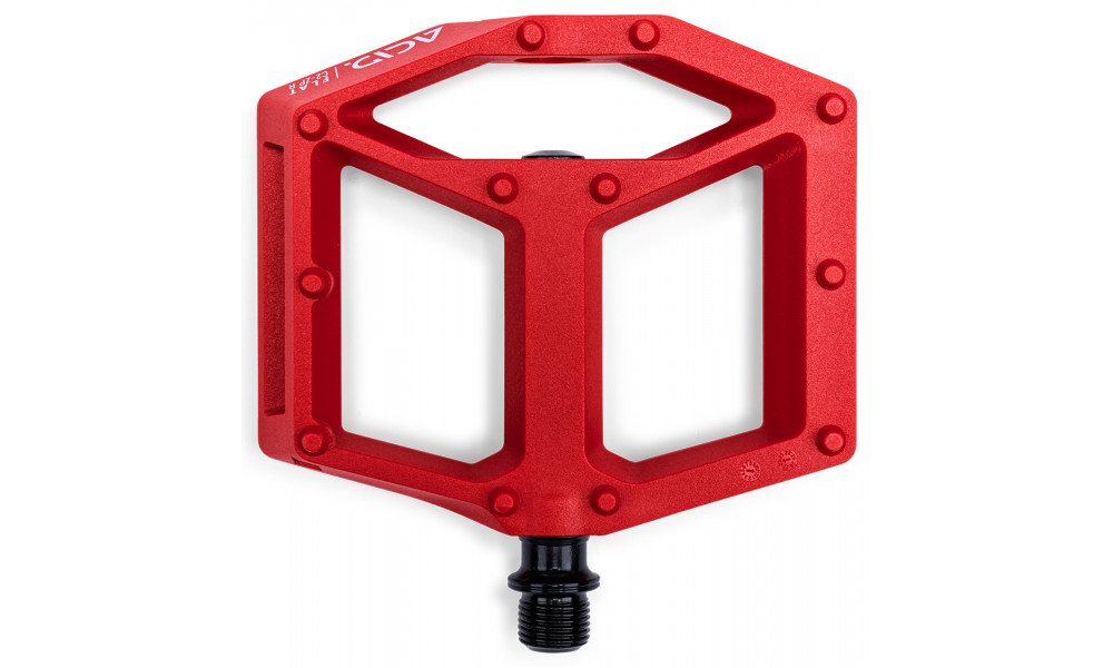 Pedāļi ACID Flat C2-ZP R plastic red - 2