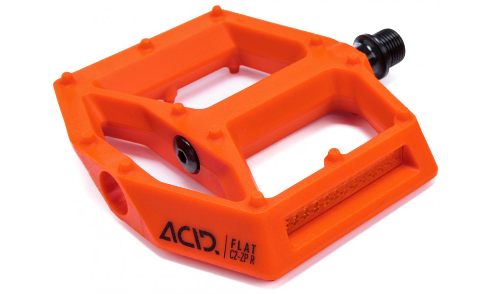 Pedāļi ACID Flat C2-ZP R plastic orange - 1