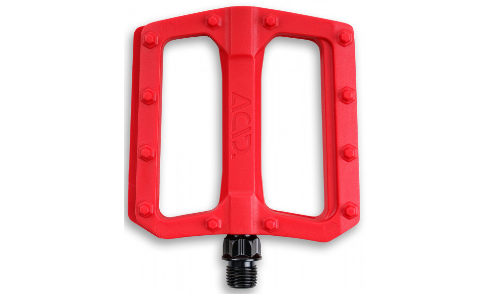 Pedāļi ACID Flat C3-ZP plastic red - 2