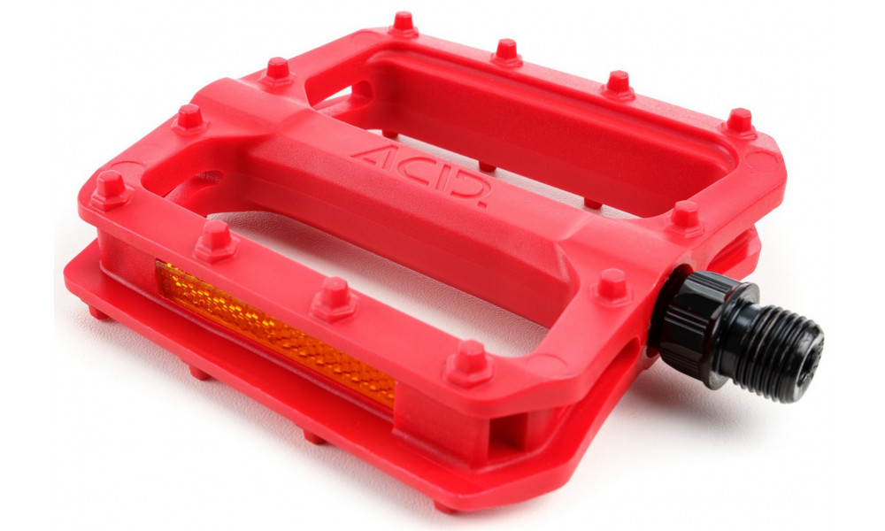 Pedāļi ACID Flat C3-ZP plastic red - 4