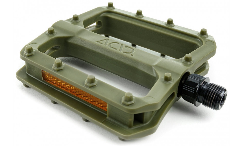 Pedāļi ACID Flat C3-ZP plastic olive green - 4