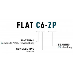 Pedāļi ACID Flat C6-ZP plastic orange