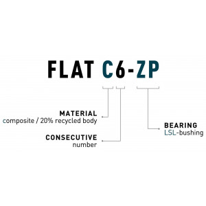 Pedāļi ACID Flat C6-ZP plastic pink