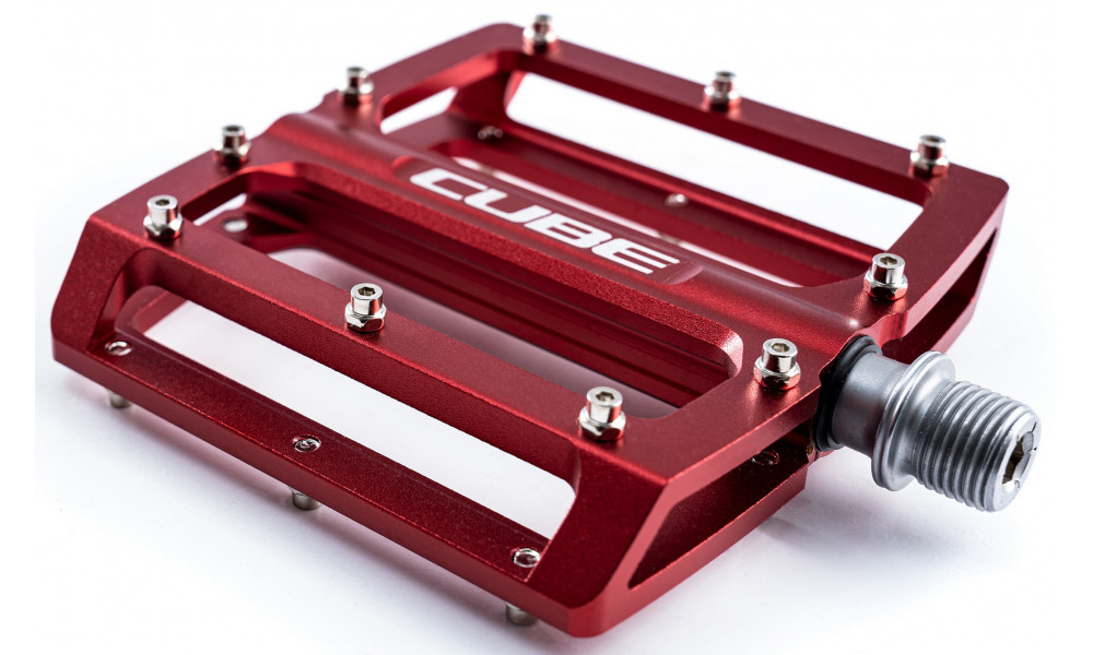 Pedāļi Cube All Mountain Alu red - 4