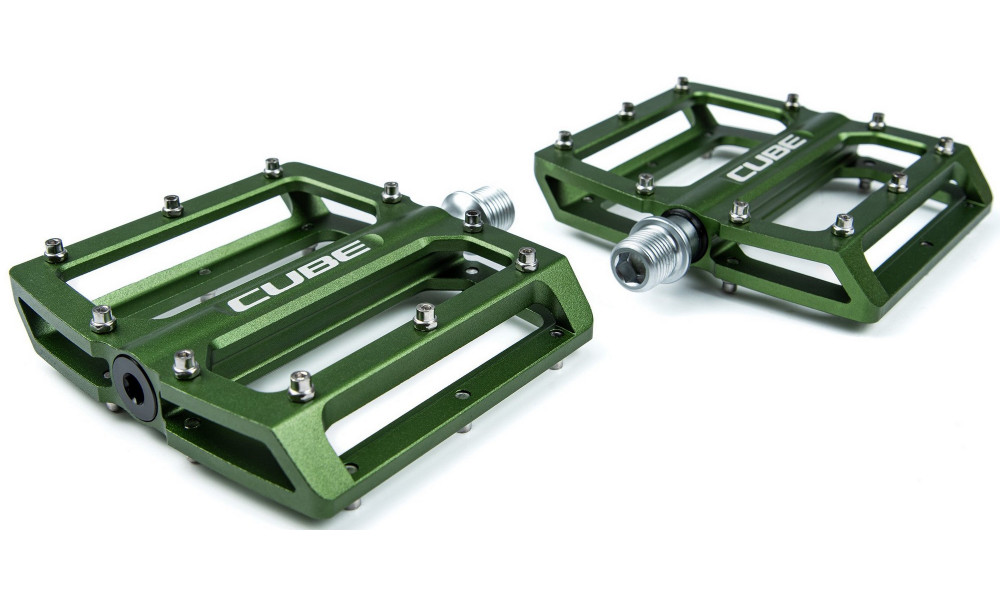 Pedāļi Cube All Mountain Alu TM olive - 3