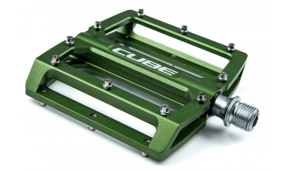 Pedāļi Cube All Mountain Alu TM olive - 4