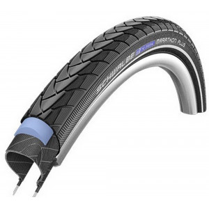 Riepa 28 x 1 1/2" Schwalbe Marathon Plus HS 348, Perf Wired 40-635 Black-Reflex