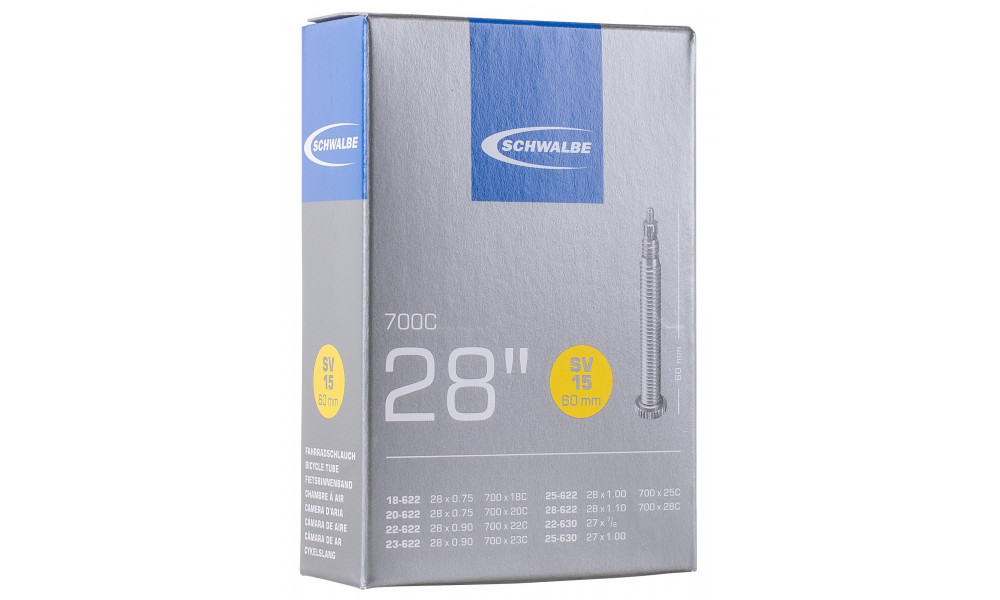 Kamera 28" Schwalbe SV15 Long (18/28-622) - 1