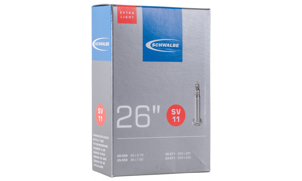 Kamera 26" Schwalbe SV11 ExtraLight (20/28-559 - 20/23-571) - 1