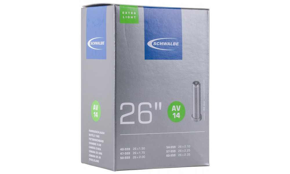 Kamera 26" Schwalbe AV14 ExtraLight (40/60-559) - 1