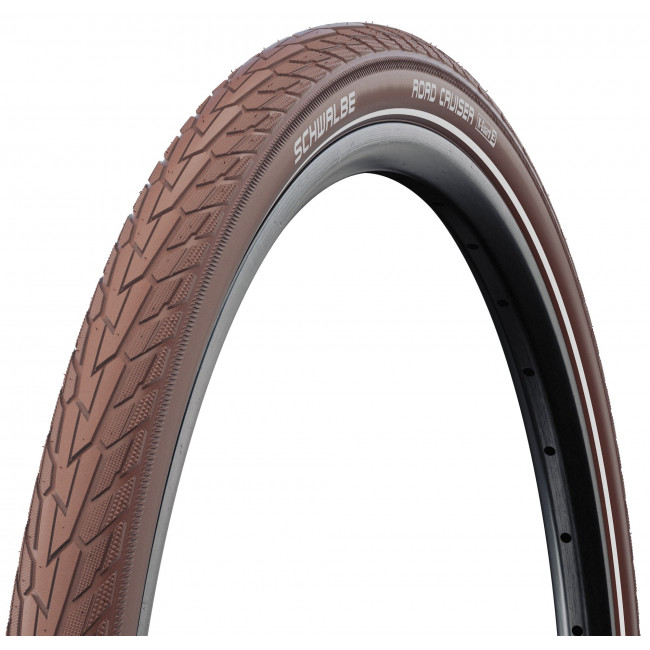 Riepa 28" Schwalbe Road Cruiser HS 484, Active Wired 47-622 / 28x1.75 Coffee-Reflex