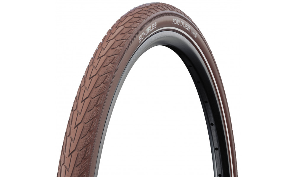 Riepa 28" Schwalbe Road Cruiser HS 484, Active Wired 47-622 / 28x1.75 Coffee-Reflex 