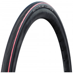 Riepa 28" Schwalbe Lugano II HS 471, Active Fold. 25-622 / 700x25C Red Stripes