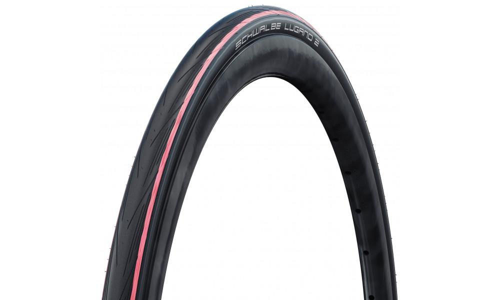 Riepa 28" Schwalbe Lugano II HS 471, Active Wired 25-622 / 700x25C Red Stripes 