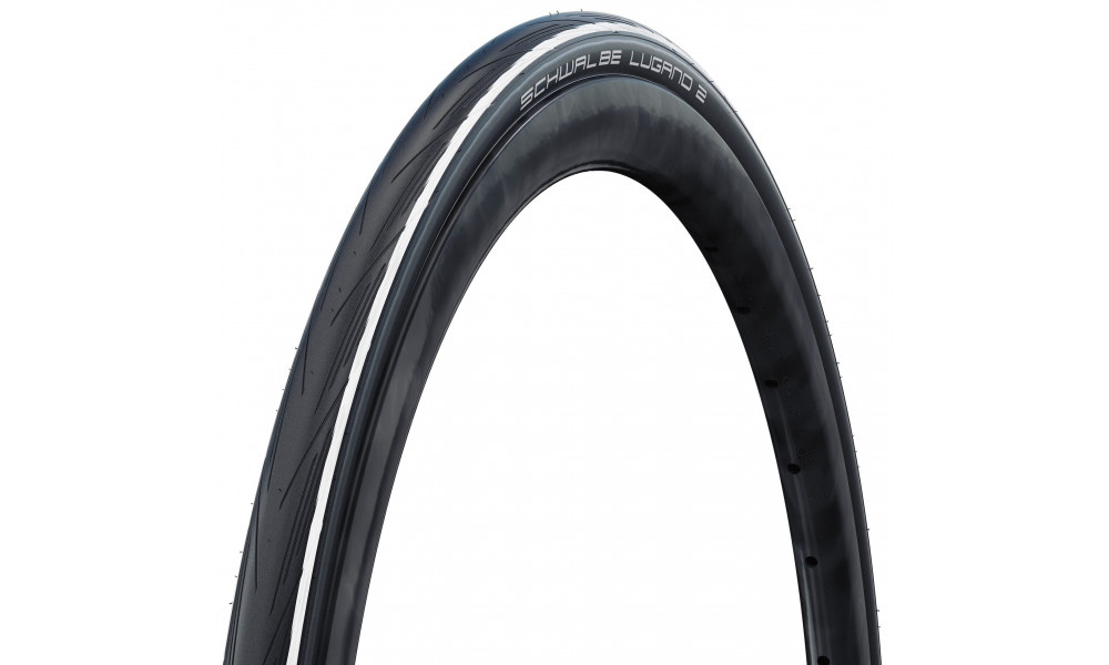 Riepa 28" Schwalbe Lugano II HS 471 Active Wired 25-622 / 700x25C White Stripes 