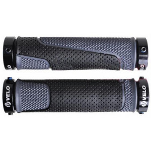 Stūres rokturi Velo ProX VLG-776AD3 129mm GEL Lock-on black-grey