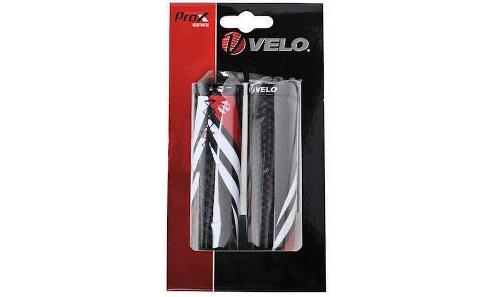 Stūres rokturi Velo ProX VLG-851AD3 130mm GEL Lock-on black-red - 2