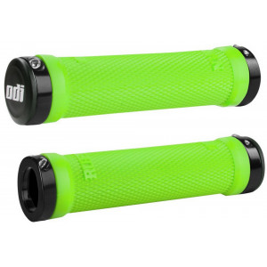 Stūres rokturi ODI Ruffian MTB Lock-On Bonus Pack Lime Greeen/Black