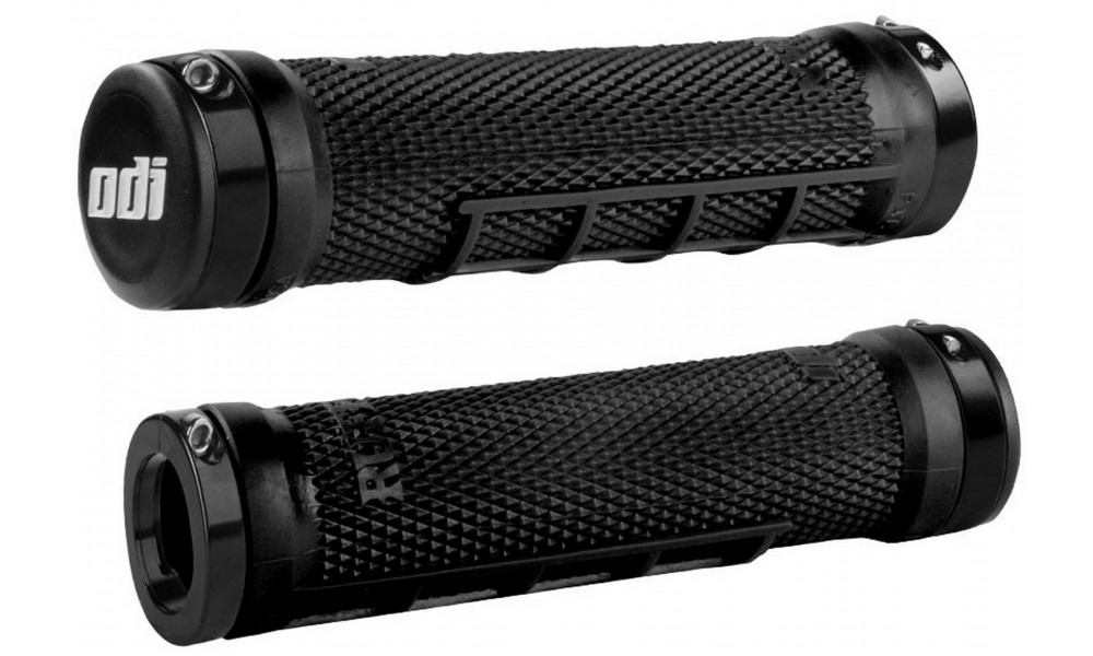 Stūres rokturi ODI Ruffian MX MTB Lock-On Bonus Pack Blacck/Black 