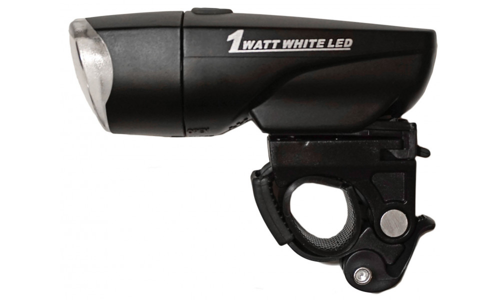 Priekšējais lukturis Azimut Power 1Watt LED with batteries - 1