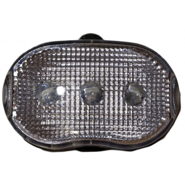 Priekšējais lukturis Azimut Oval 3LED with batteries