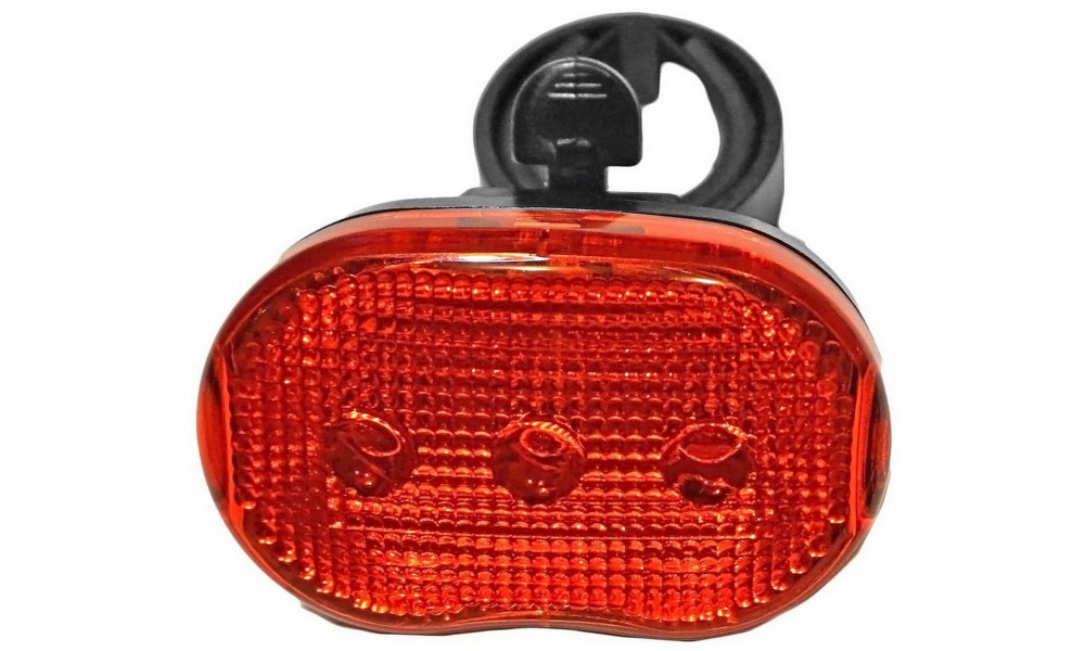 Aizmugurējais lukturis Azimut Oval 3LED with batteries - 1