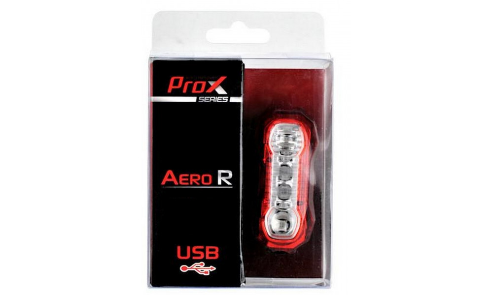 Aizmugurējais lukturis ProX Aero R 2LED 0.5W USB - 4