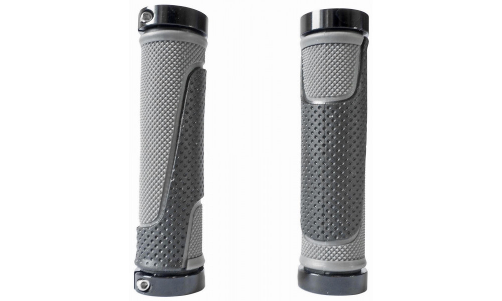 Stūres rokturi Azimut Dual Sport 2xLock 130mm black/grey (1002) - 3