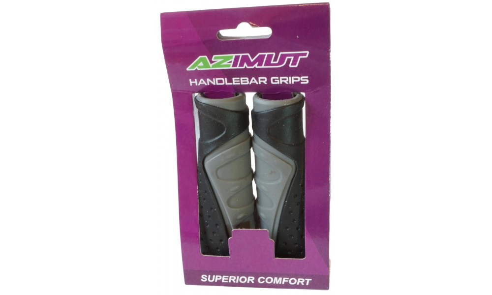 Stūres rokturi Azimut Wave Ergo Dual 135mm black/grey (1004) - 2
