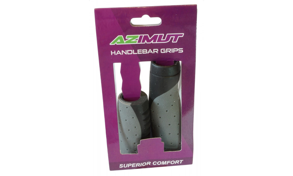 Stūres rokturi Azimut Ergo Dots Dual 92+135mm black/grey (1006) - 2