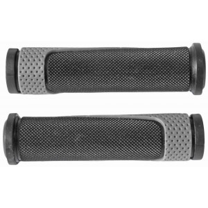 Stūres rokturi Azimut Simple Dual 130mm black/grey (1007)