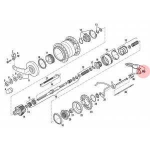 Rumbas stiprinājuma skrūve SRAM S7/P5