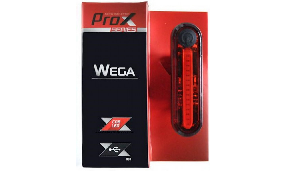 Aizmugurējais lukturis ProX Wega COB USB - 2
