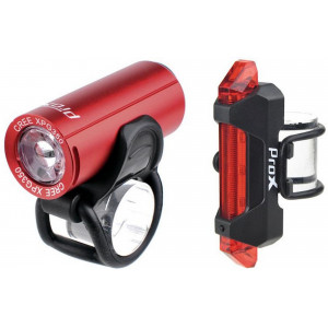 Apgaismojums komplekts ProX Pictor CREE 350Lm + 10Lm USB red