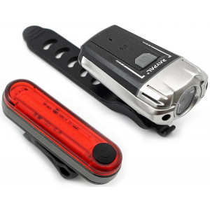 Apgaismojums komplekts Azimut Krypton 300lm + Sodium 120lm USB