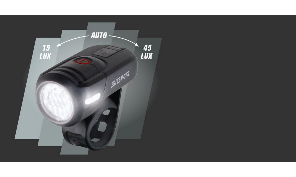 Priekšējais lukturis Sigma AURA 45 USB - 6