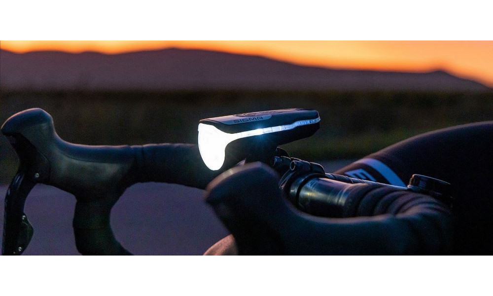 Priekšējais lukturis Sigma AURA 80 USB - 2