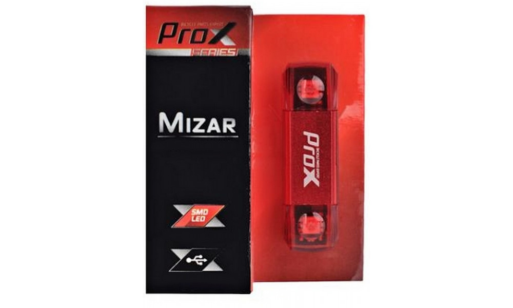 Aizmugurējais lukturi ProX Mizar 2xSMD LED 30Lm USB - 2