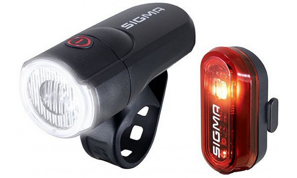 Apgaismojums komplekt Sigma AURA 30 + Curve K-Set battery (StVZO) - 1