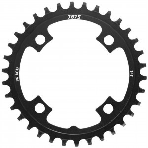 Priekšējā ķēdes riteņa SunRace CRMX00 Narrow-Wide Alu 96BCD 10/11/12-speed 34T