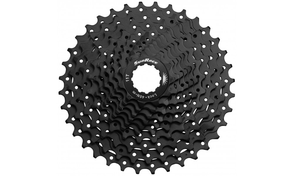 Aizmugurējais zobratu bloks SunRace CSMS1 10-speed 11-36T black 