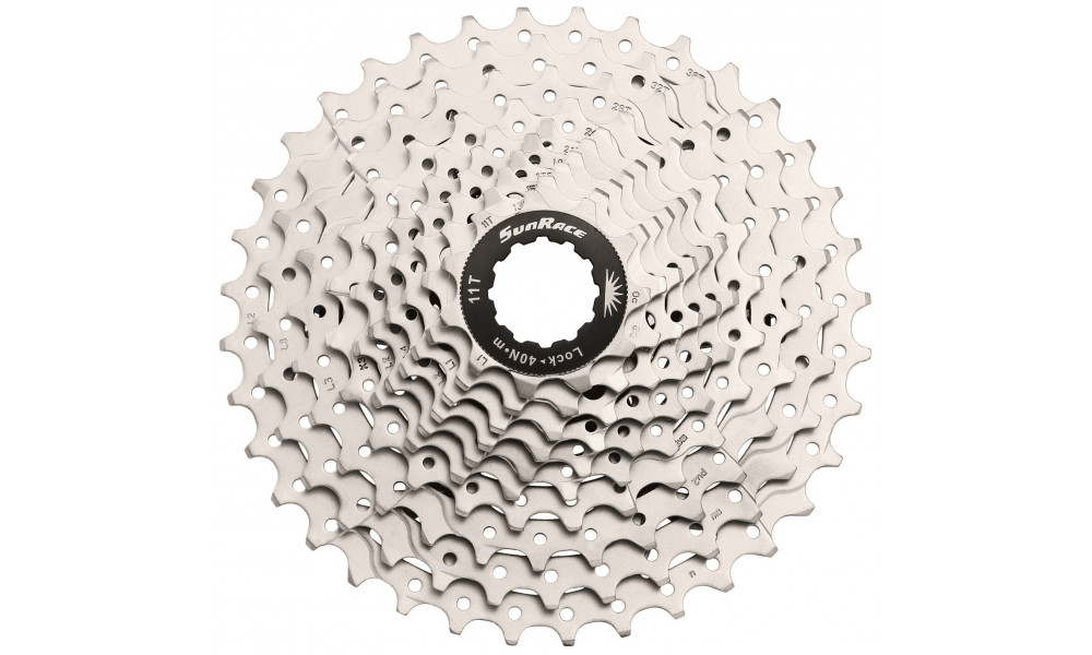 Aizmugurējie zobratu bloks SunRace CSMS1 10-speed 11-36T metallic - 2