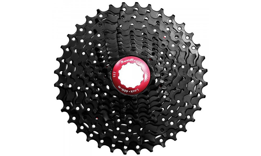 Aizmugurējais zobratu bloks SunRace CSMX0 10-speed black - 1