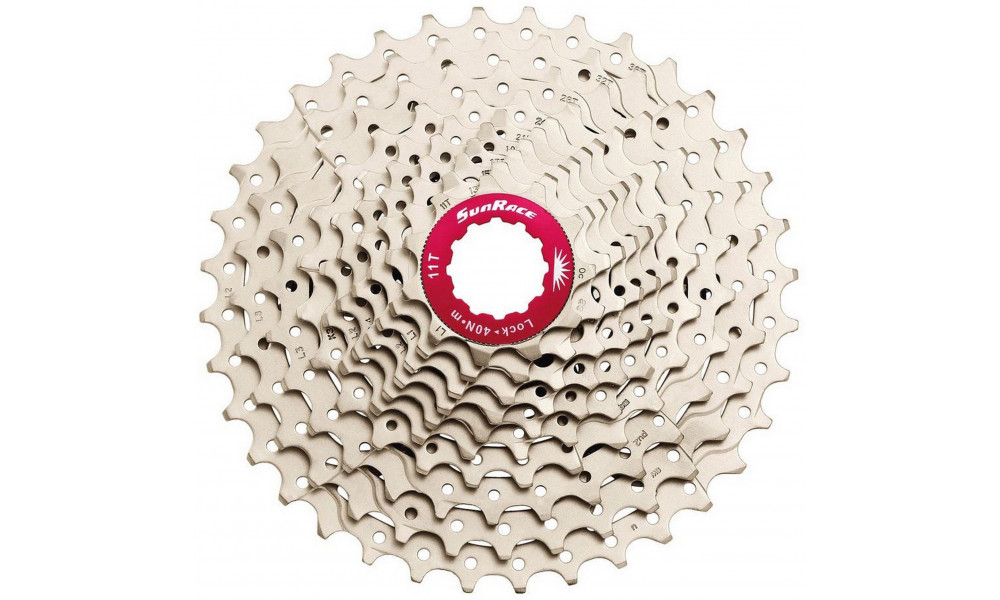 Aizmugurējais zobratu bloks SunRace CSMX0 10-speed 11-36T metallic - 1