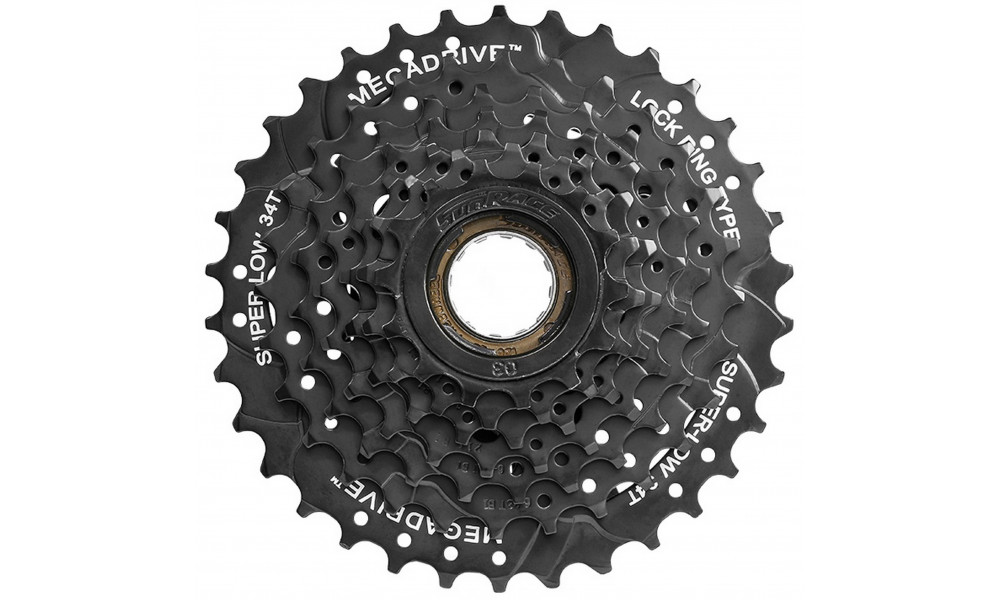 Aizmugurējais zobratu bloks SunRace MFM300 7-speed 14-34T black (ieskrūvēts) 
