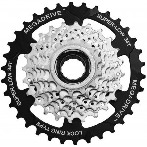 Aizmugurējie zobratu bloks SunRace MFM4S 7-speed 13-34T zinc (ieskrūvēts)