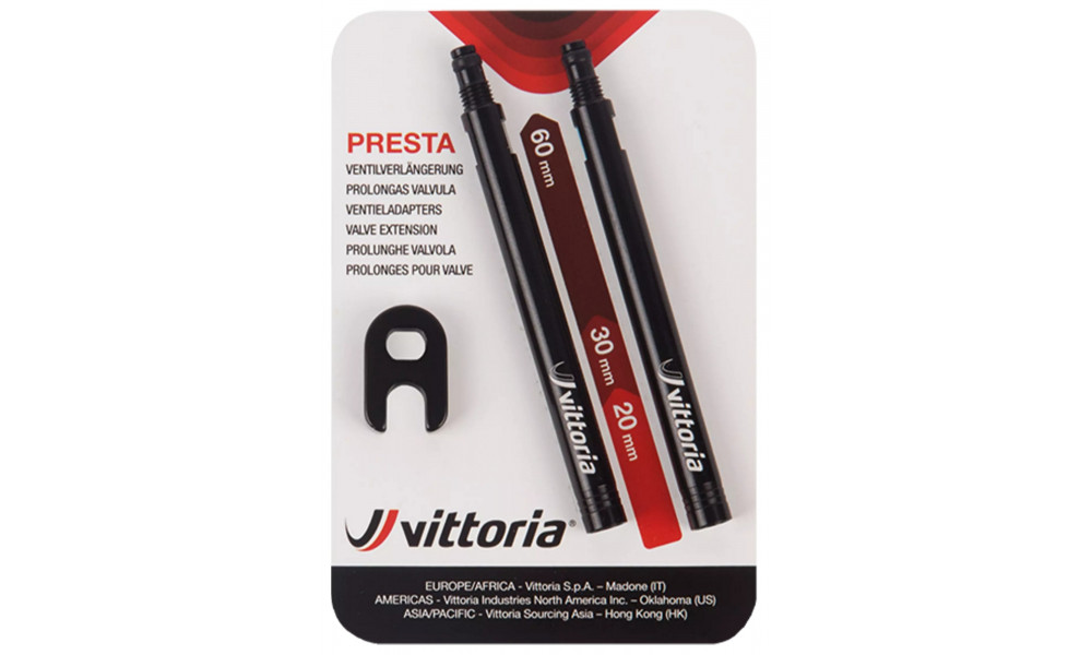 Óäėčķčņåėü āåķņčė’ Vittoria 60mm (2 pcs. in alu + spanner) 