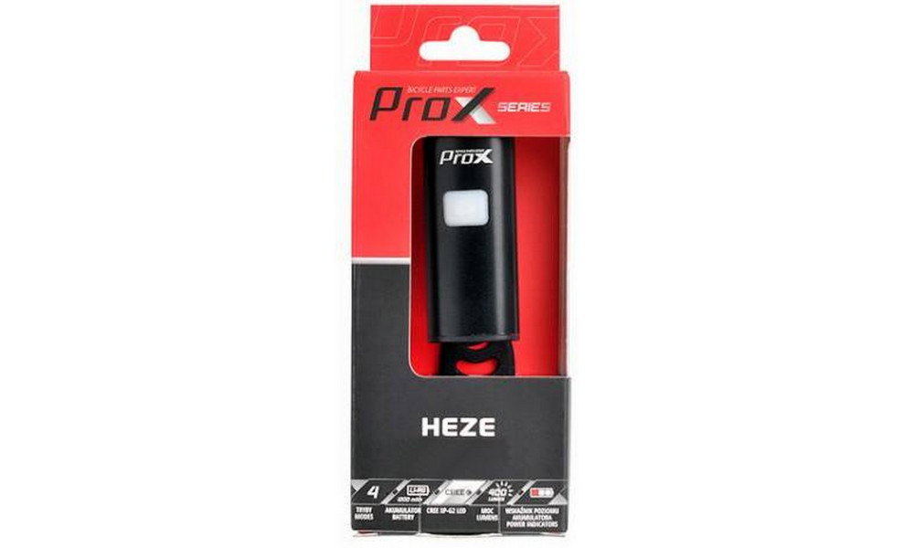 Priekšējais lukturis ProX Heze 400Lm USB - 3